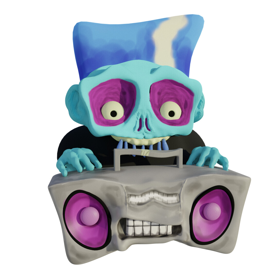 ArtStation Zombie Boombox