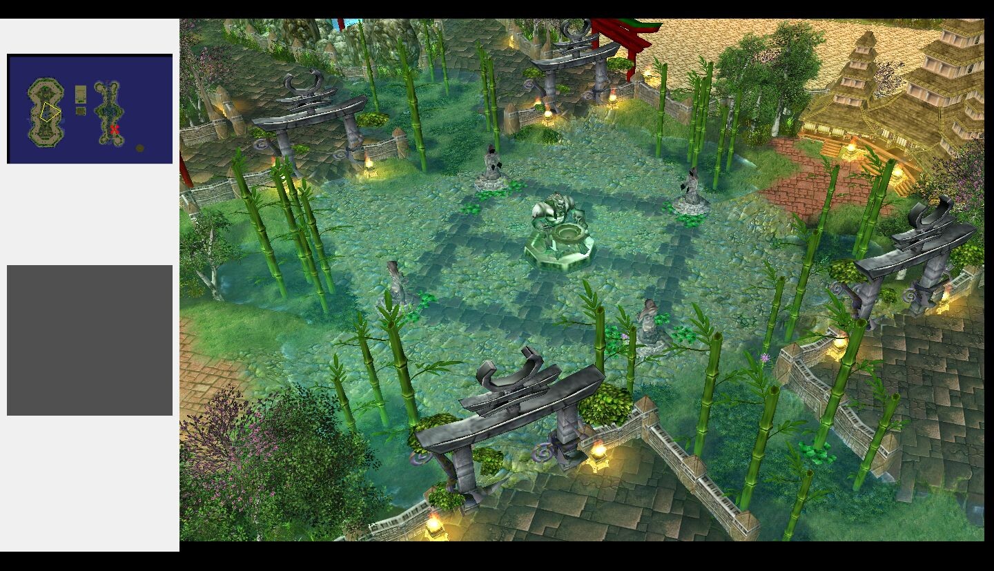 Warcraft III - Drawing a Eastern themed Moba map step by step. Part 6: Adding daylight, shade.