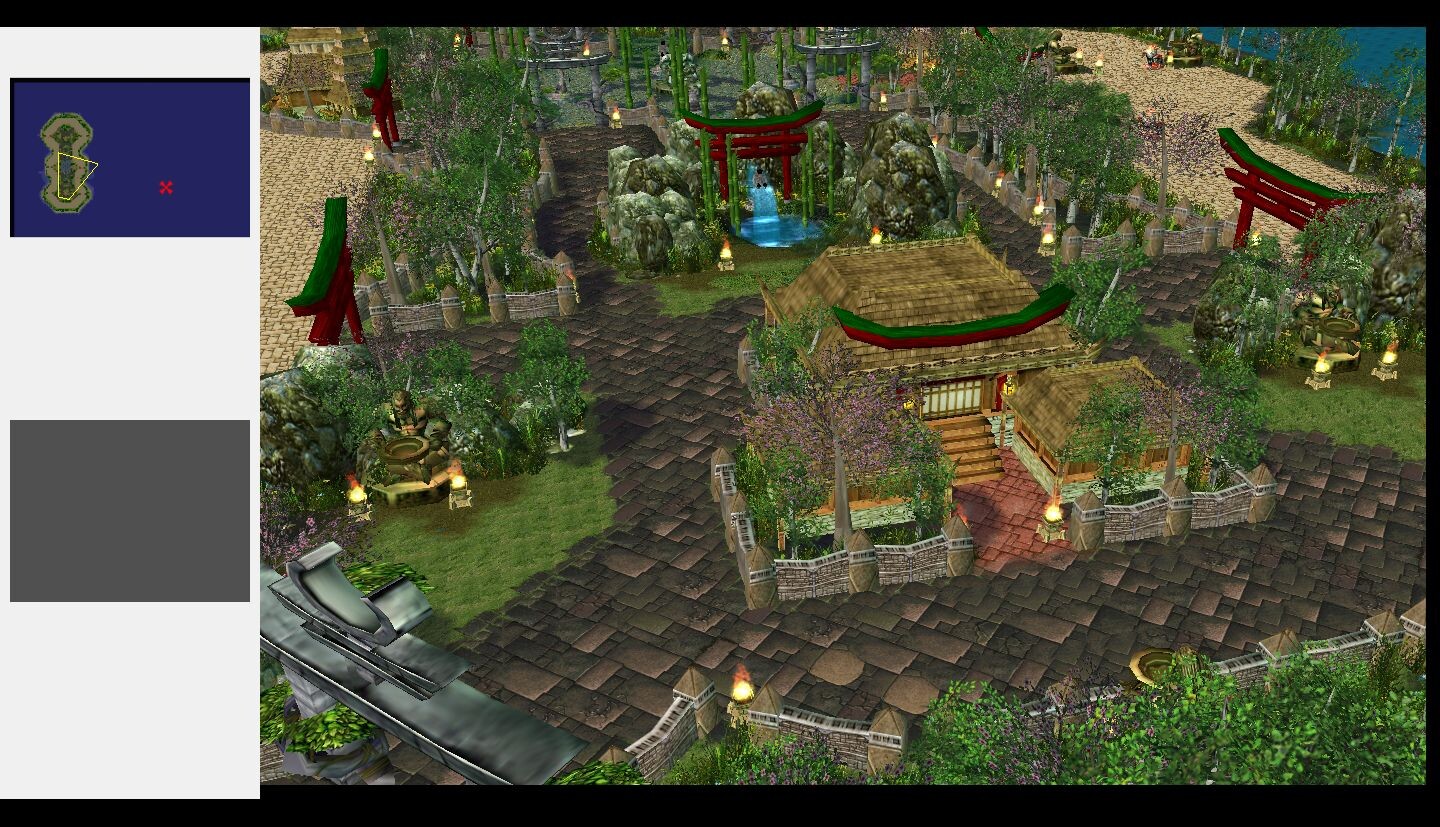 Warcraft III - Drawing a Eastern themed Moba map step by step. Part 3: Cover whole area with assests.