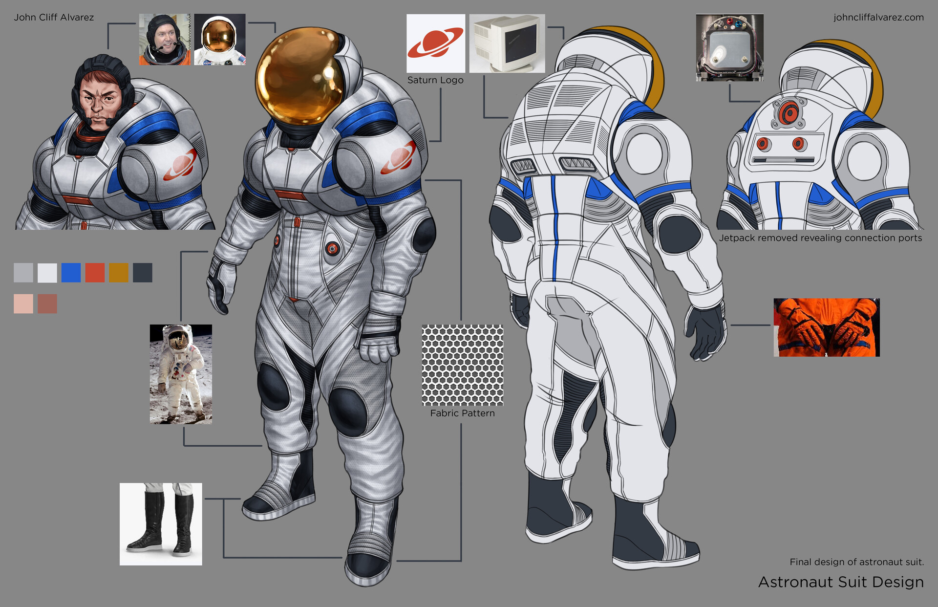 Artstation Major Tom Astronaut Suit Design John Cliff Alvarez