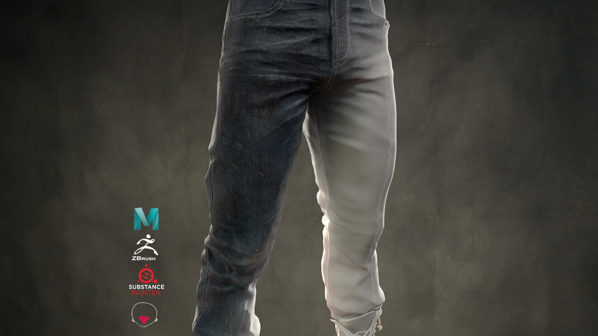ArtStation - Distressed Damaged Denim