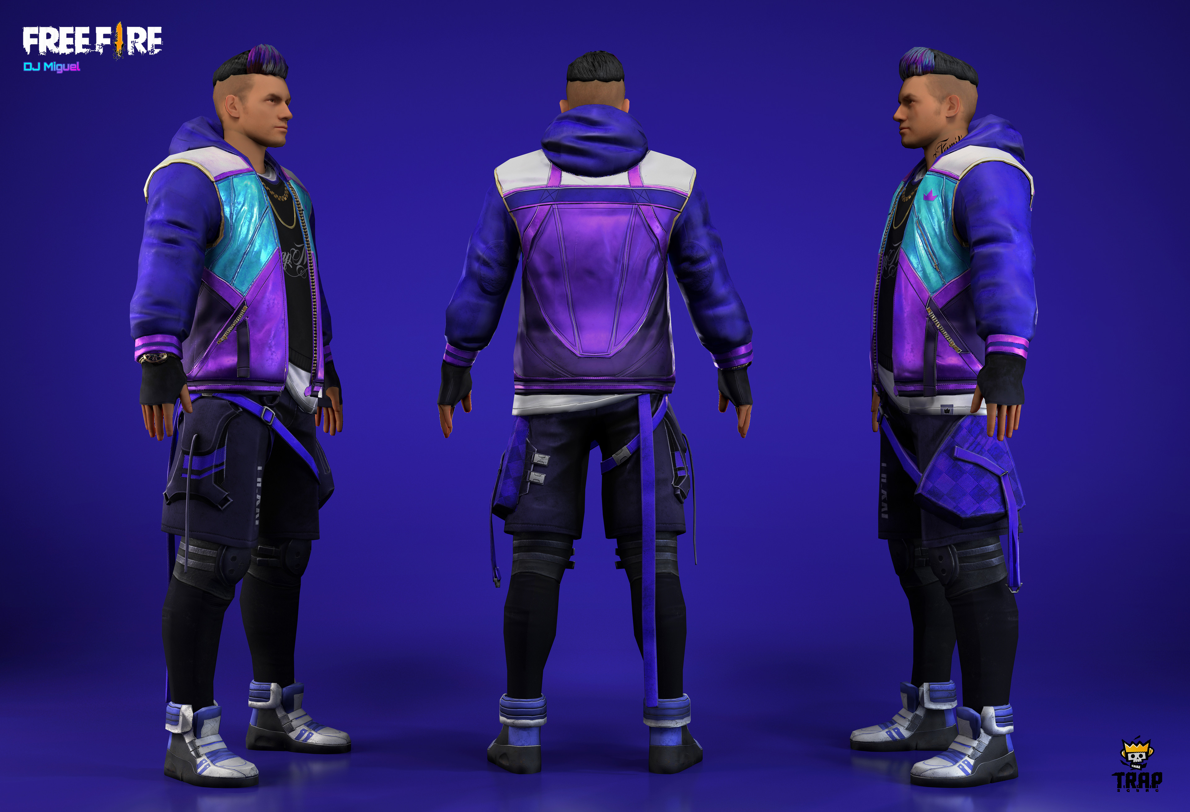 Artstation Dj Miguel Free Fire Rodrigo Soria Wallpapers in ultra hd 4k 3840x2160, 1920x1080 high definition resolutions. dj miguel free fire rodrigo soria