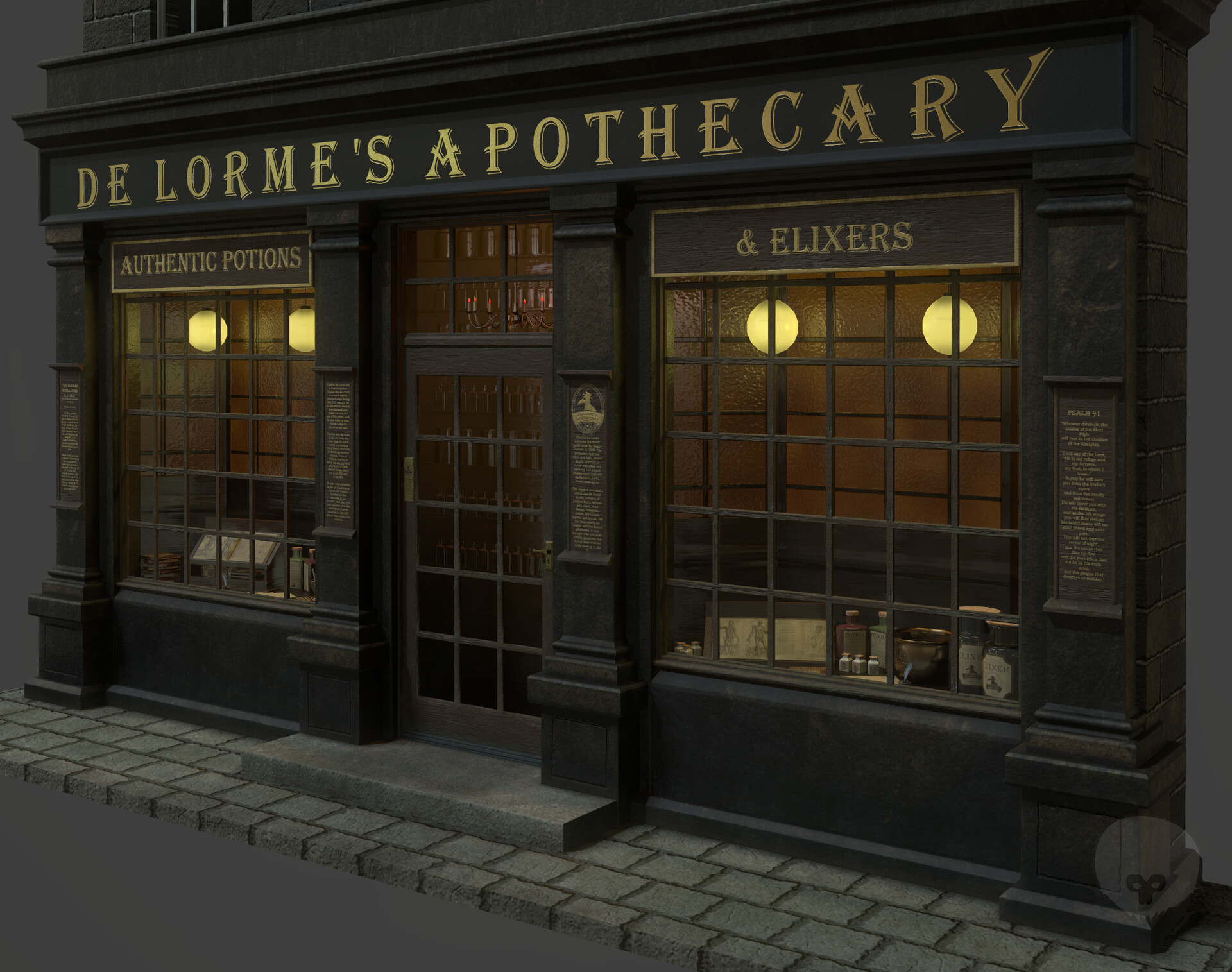 Andre Wahl De Lorm's Apothecary Building Façade