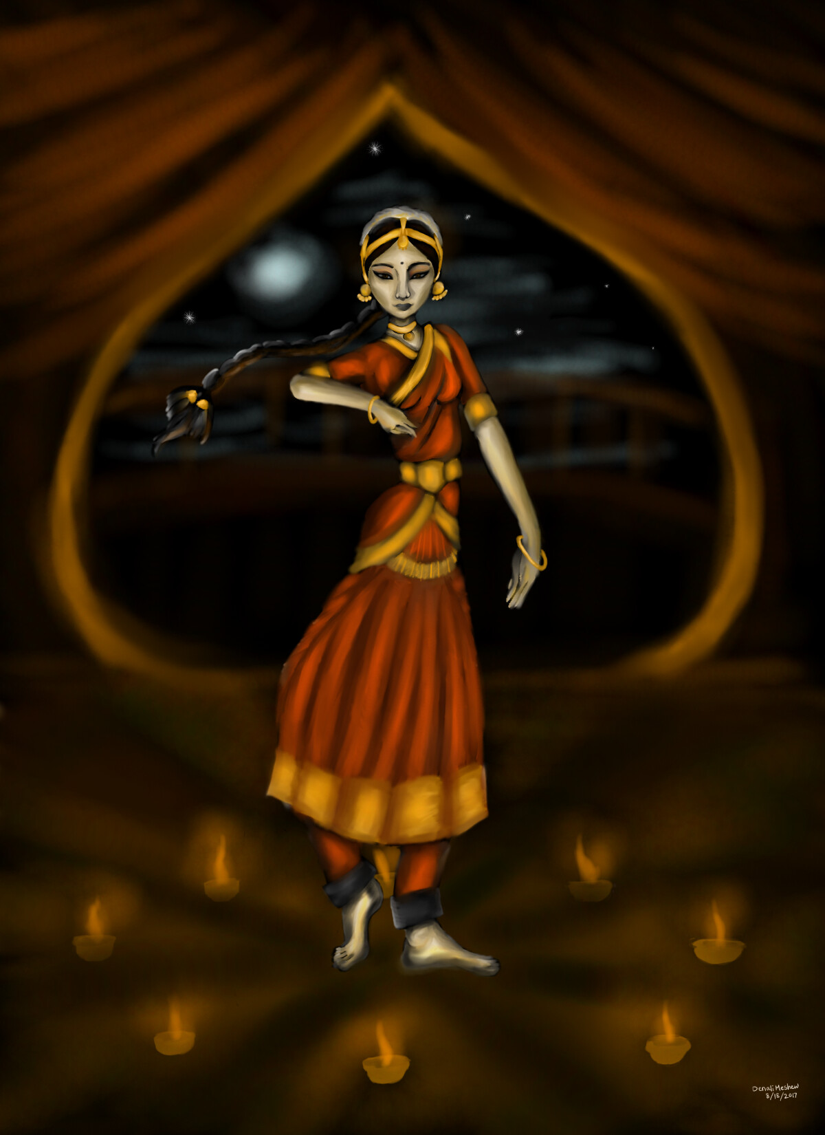 ArtStation - Bharatanatyam Dancer