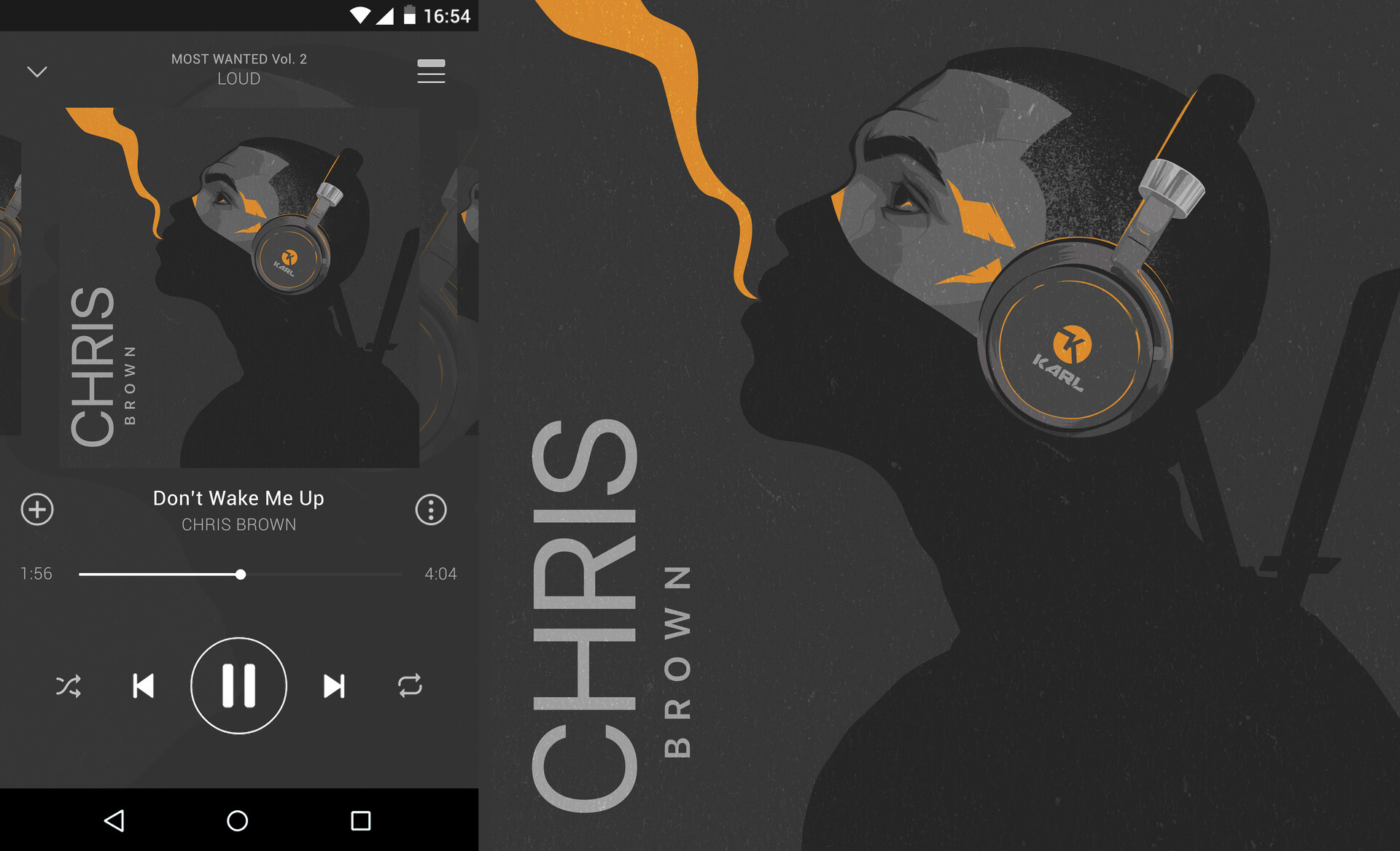 Chris brown album cover dont wake me up