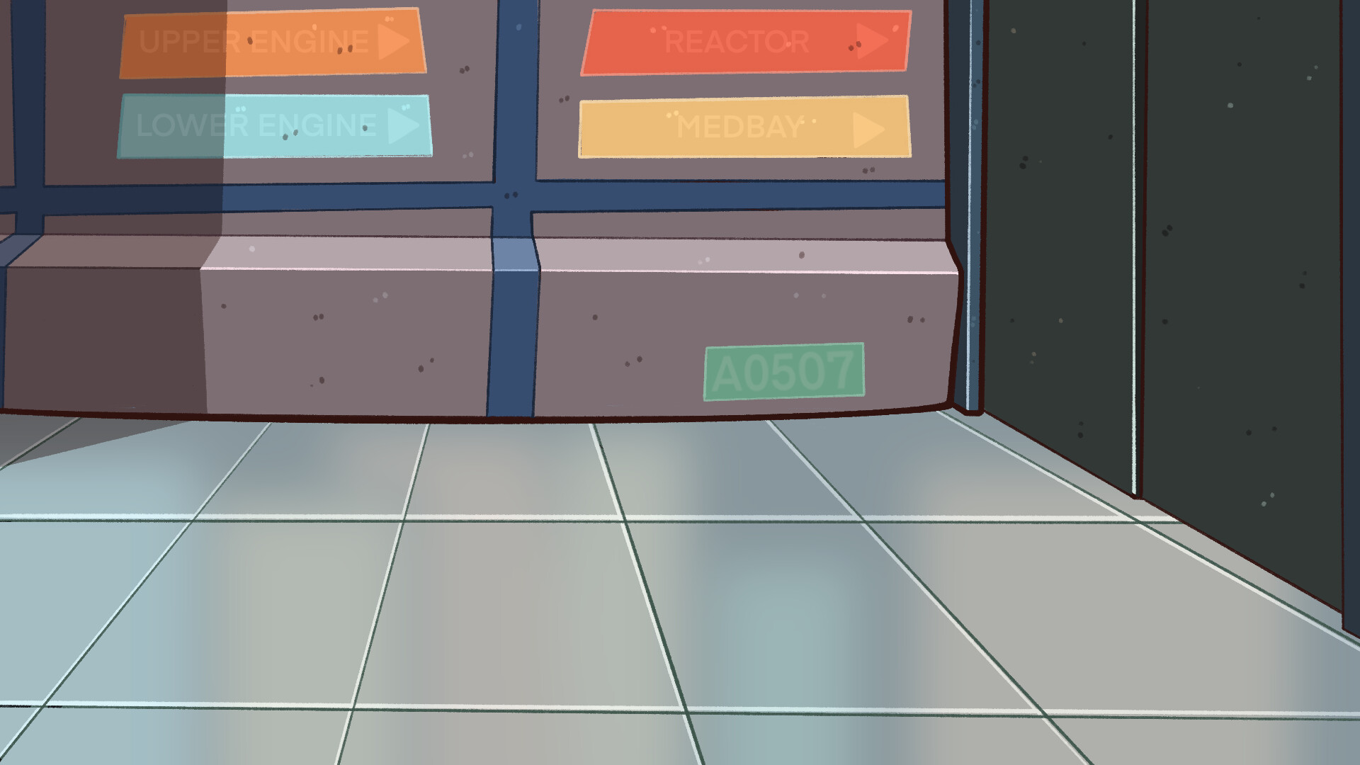 ArtStation Among Us Hallway