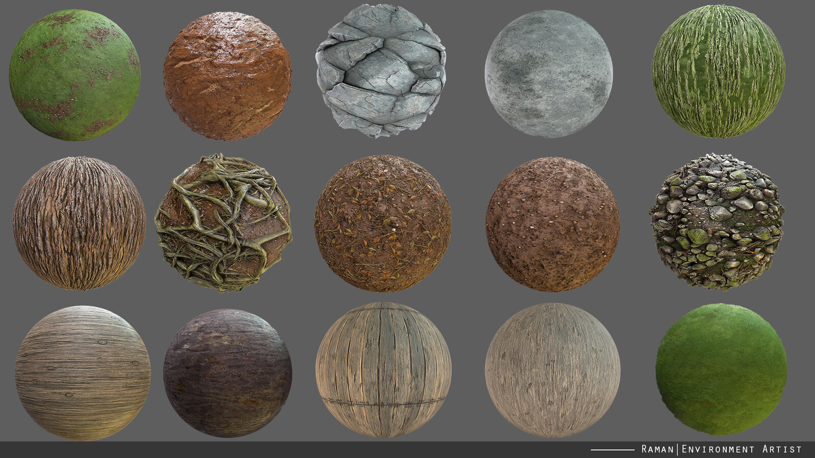 I have created all the landscape texture in Substance designer as well. I will be posting them in detail separately.