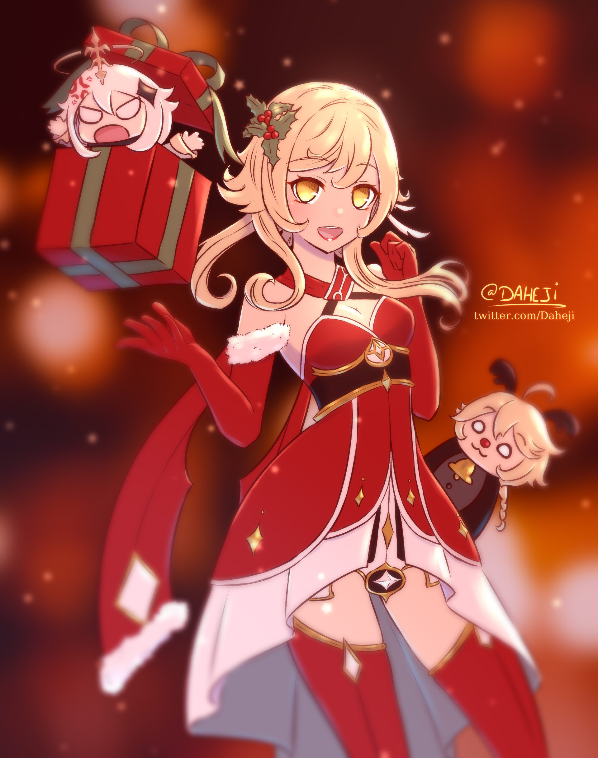 Artstation Lumine Genshin Impact Christmas Daheji