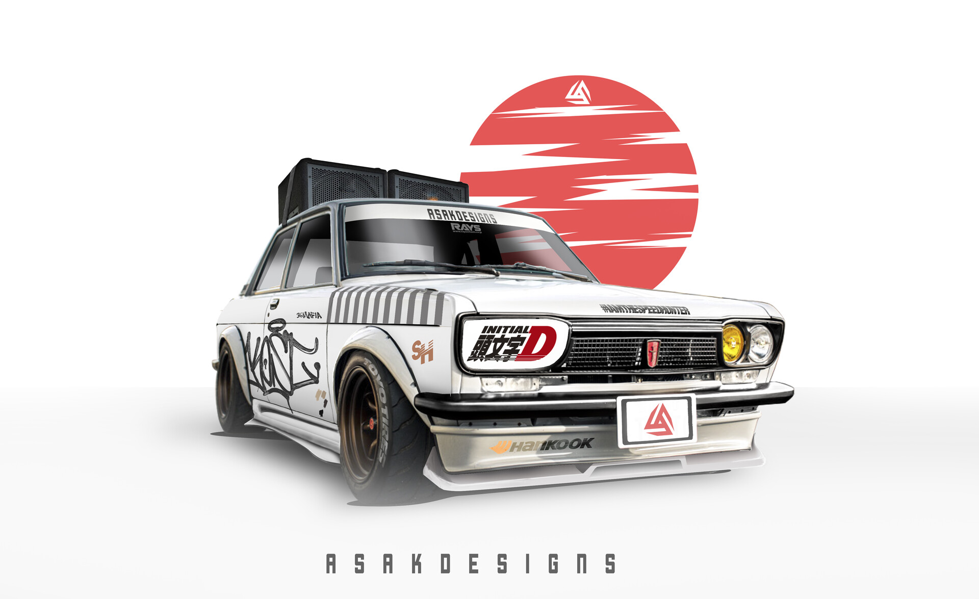 Kyan♡です₊⁎⁺˳✧༚ ArtStation - daniel wu's Tanto 510 datsun- inspired from