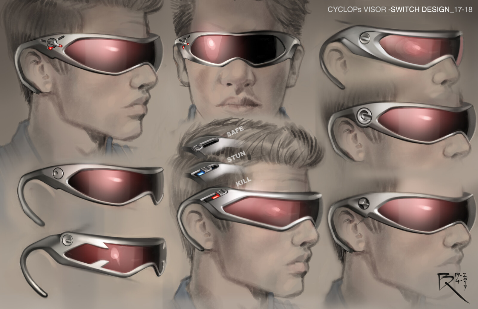 Cyclops' Visor-Switch Design 17-18