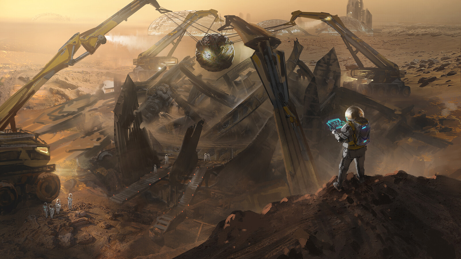 #1 - Not long after the beginning of Mars colonization, a team of young scientists discover an alien ruin on the Red planet. The relics found inside the ruin contains so many technologies with the level of advancement far beyond the imagination of Human. 