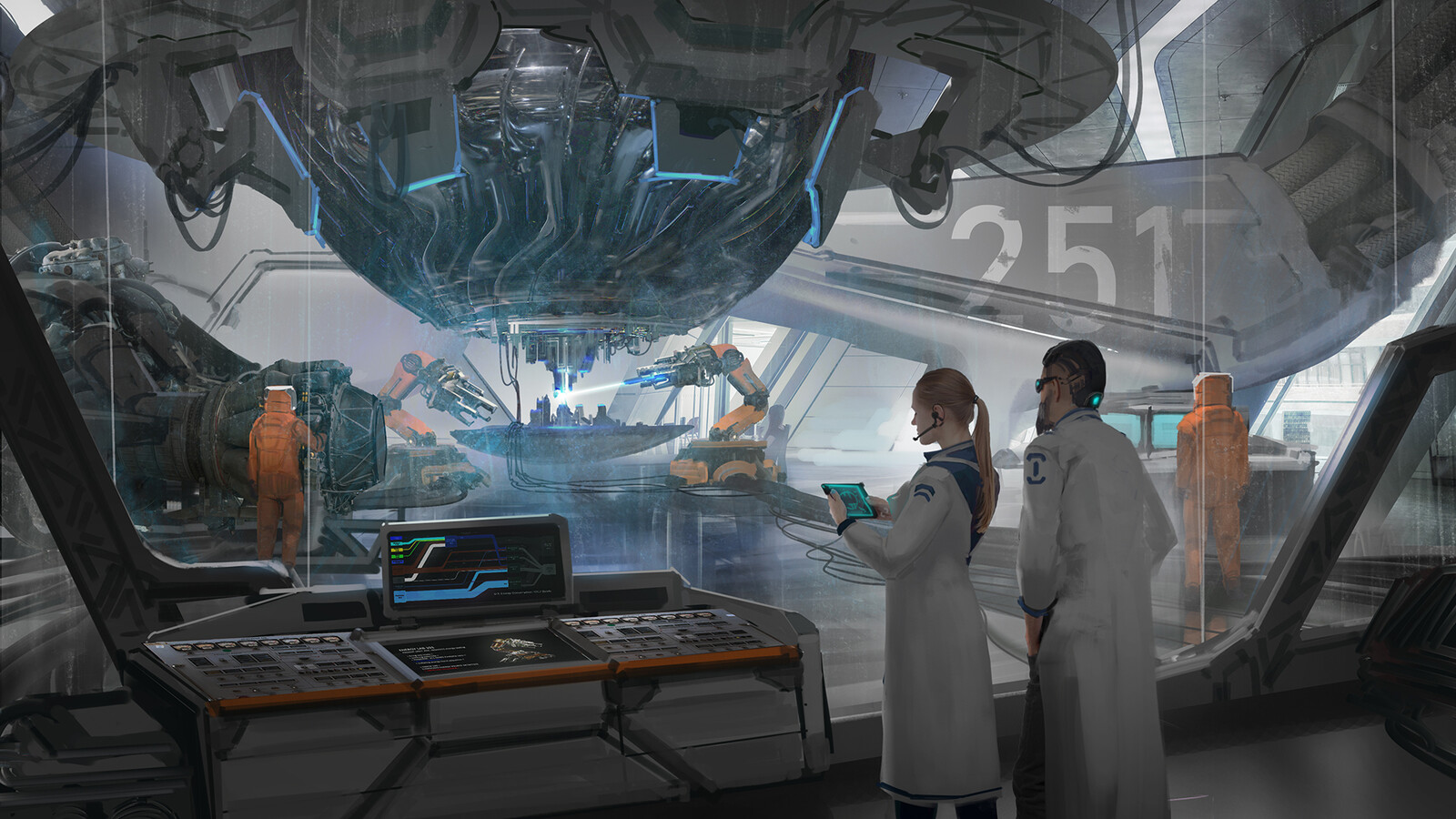 #2 -  The relics then been transfer back to Earth, where the best scientists around the system gather and study the artifacts. This leads to an unexpected found: the alien technologies open the door to FTL (faster than light) travel, and a new way to harv