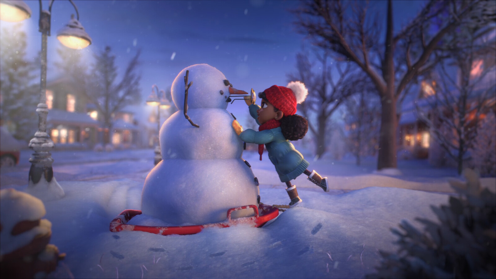 Set and Snowbuddy Shading, Textures and Shot Lighting 04