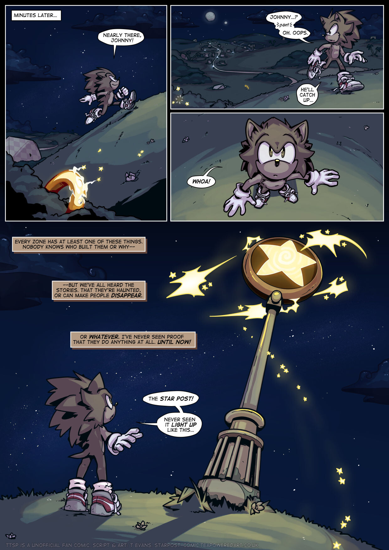 ArtStation - Sonic fan comic- Through The Star Post #2