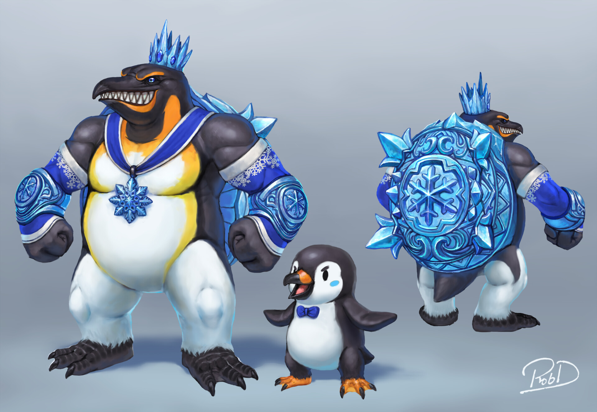 Fan Skin Concept for Kuzenbo, a character from Smite.