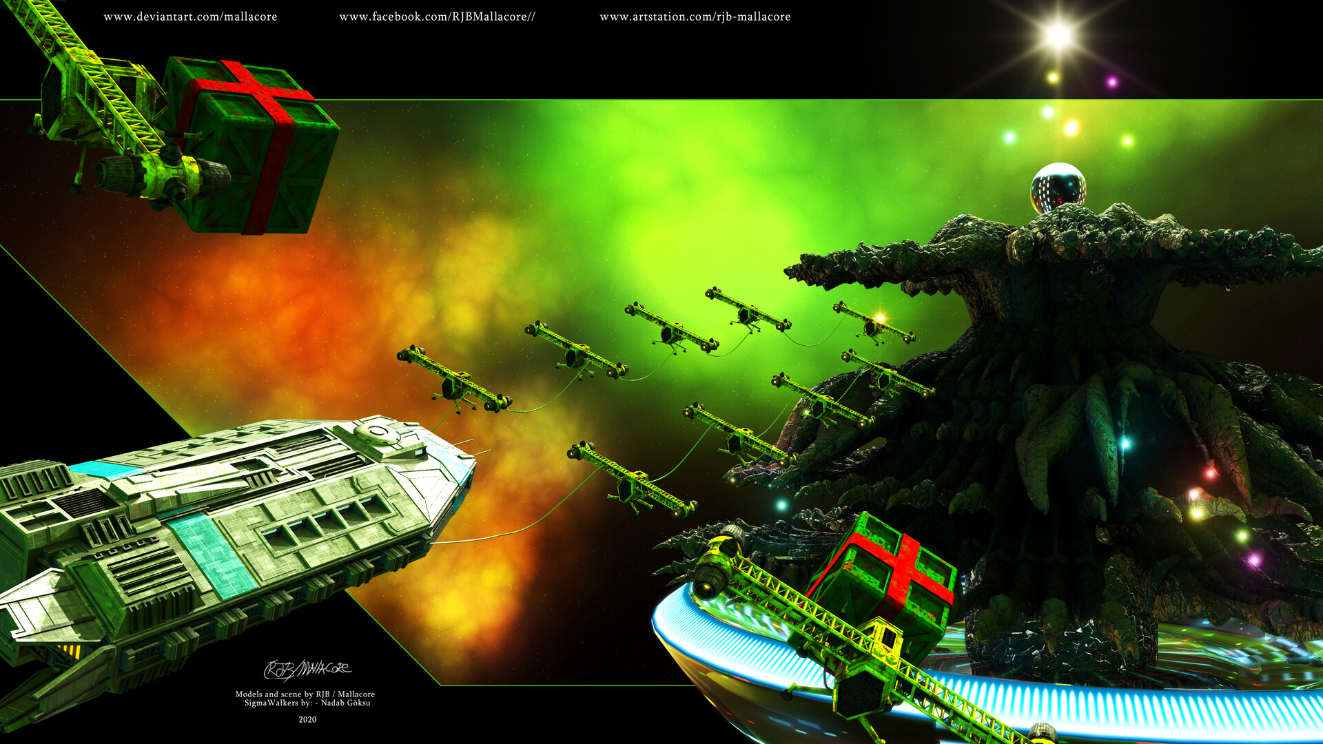 ArtStation Merry Christmas 2020 (Babylon 5)