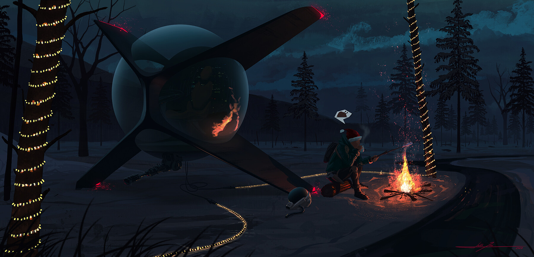 ArtStation - Christmas Spirit. Never lost, never forgotten