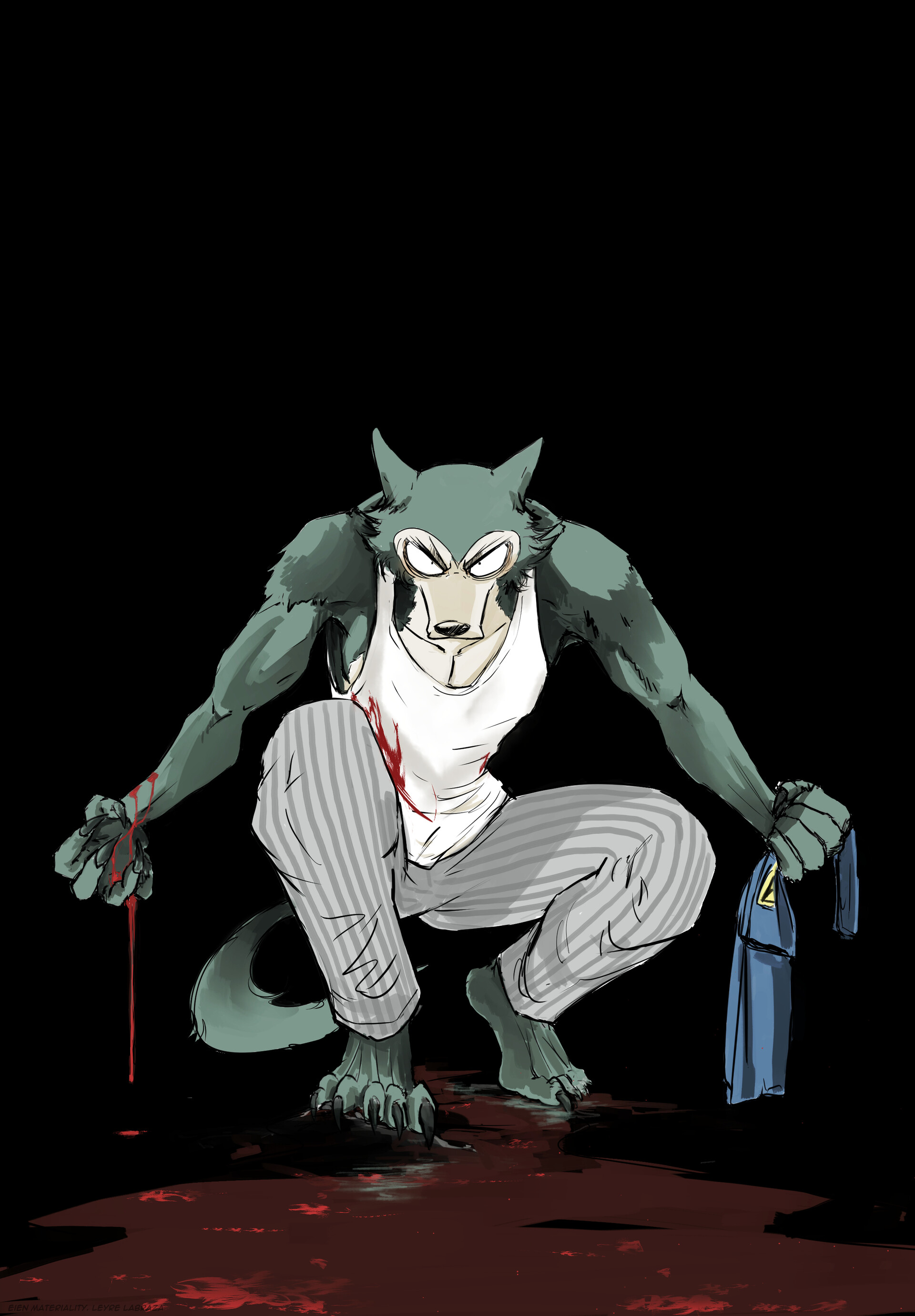 Eien Materiality Legosi fanart love the inking
