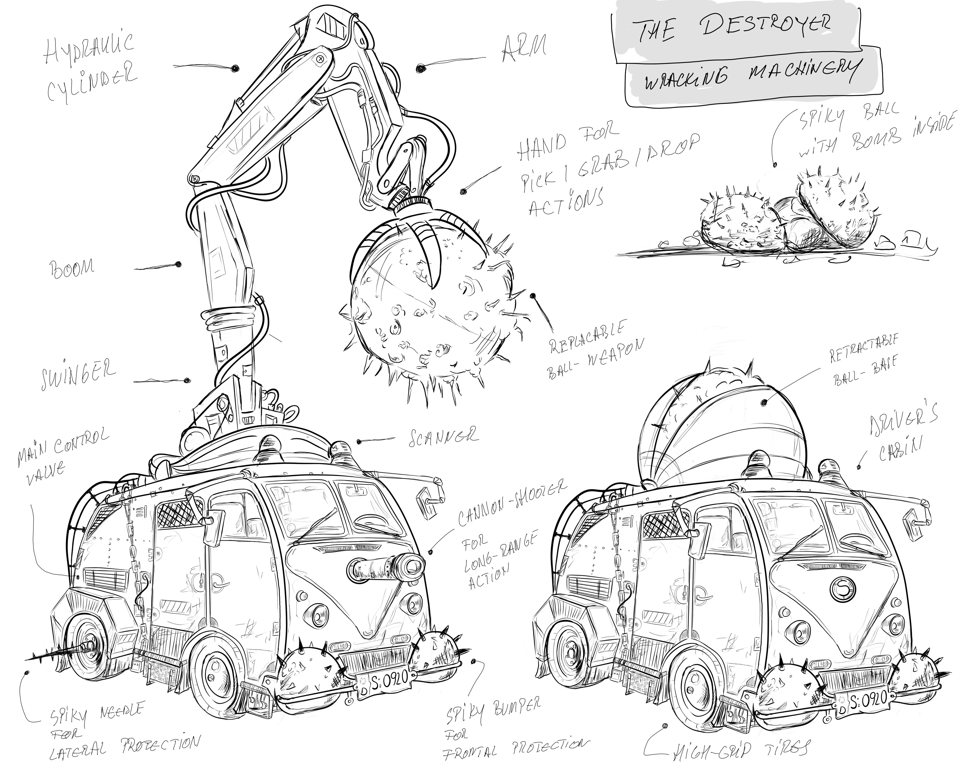 Final Concept - The Destroyer, mechanical features