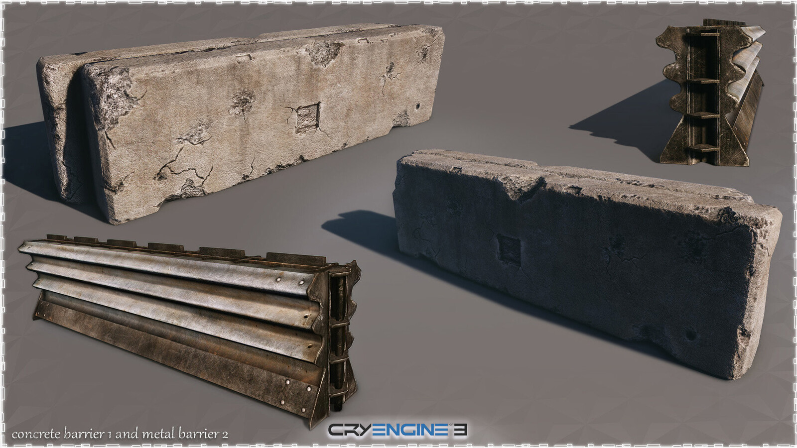 Sniper Ghost Warrior franchise -  Generic Barriers Non PBR Props Pack, CryEngine