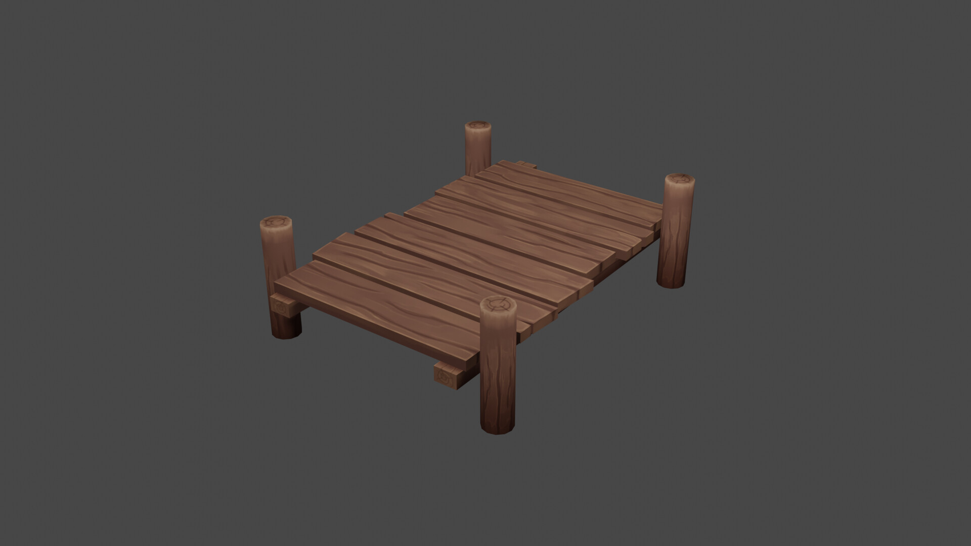 ArtStation Small Wooden Platform