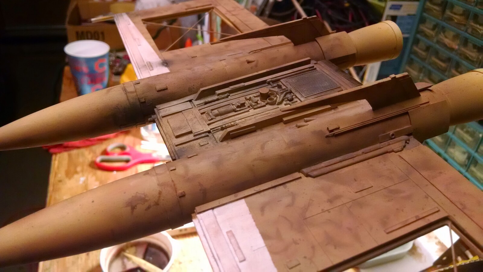 Painting inspired by Me-109's from WWII.