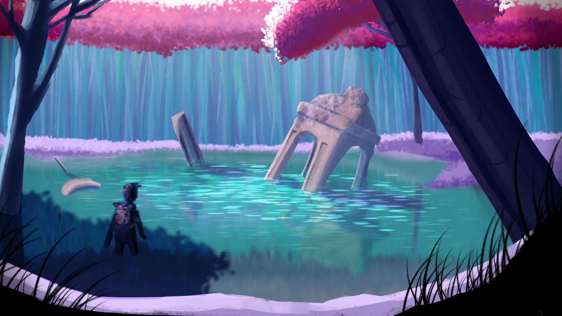 ArtStation Water Ruins Digital Matte