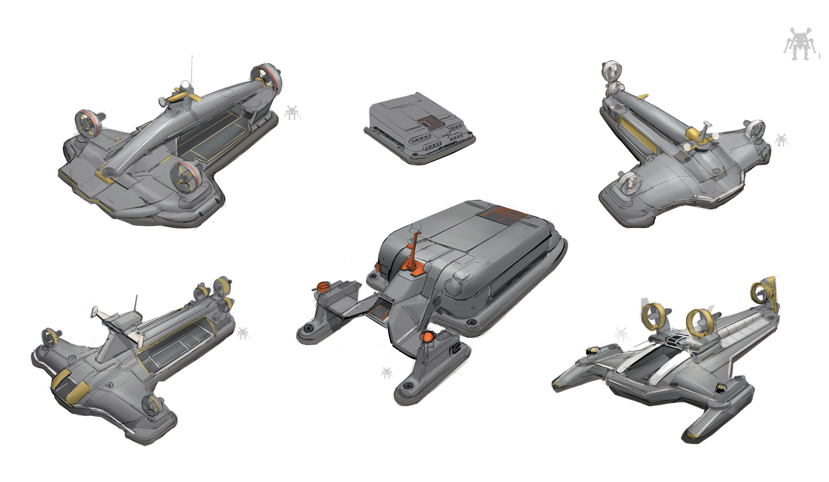 hover carrier sketches