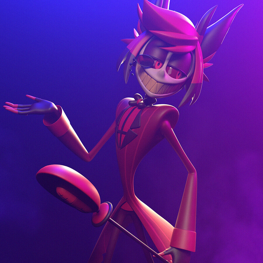 Artstation alastor hazbin hotel fanart 