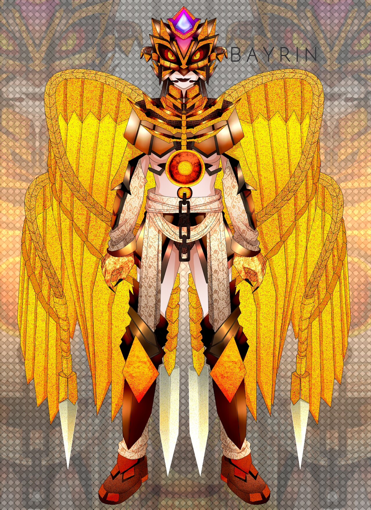 ArtStation - Anime Girls(OC) - Garuda/Phoenix in Mecha Character