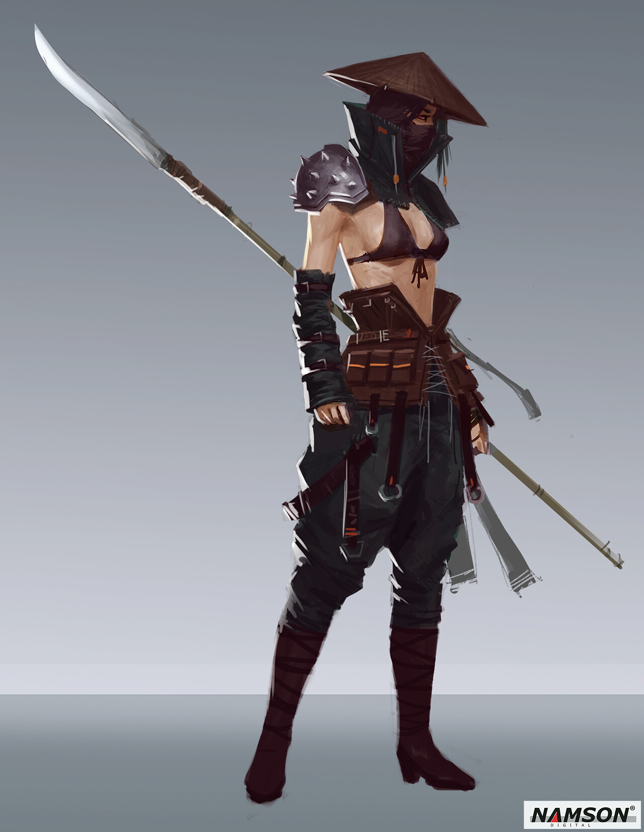 ArtStation Female ninja armor