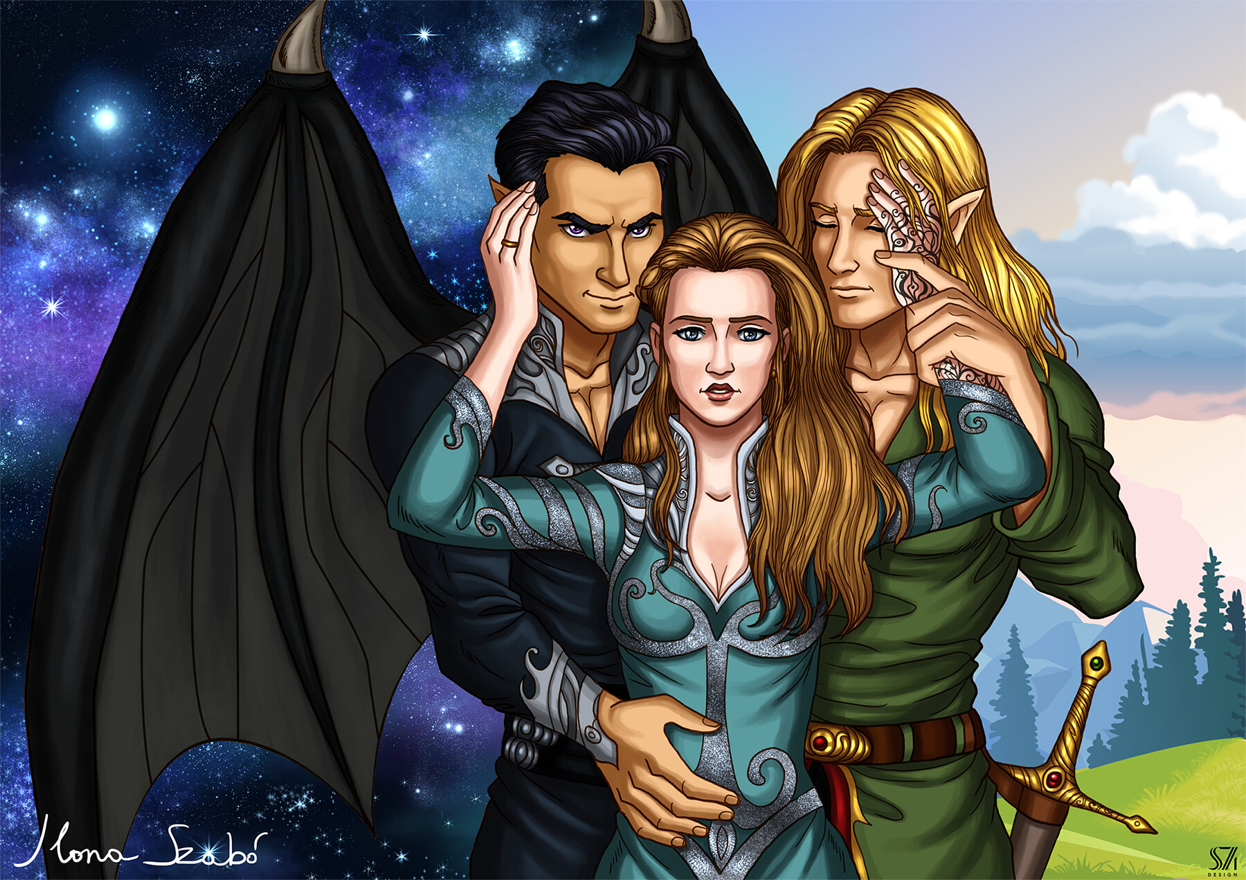 Artstation Rhysand Feyre And Tamlin Fanart Ilona Szabo I have to draw her rhysand coming soon!.#acotar #acomaf #acowar #feyre #rhysand #sarahjmaas #fanart #chibi #digitalart #digitalpainting #instaart #instagood #artistofinst. rhysand feyre and tamlin fanart ilona