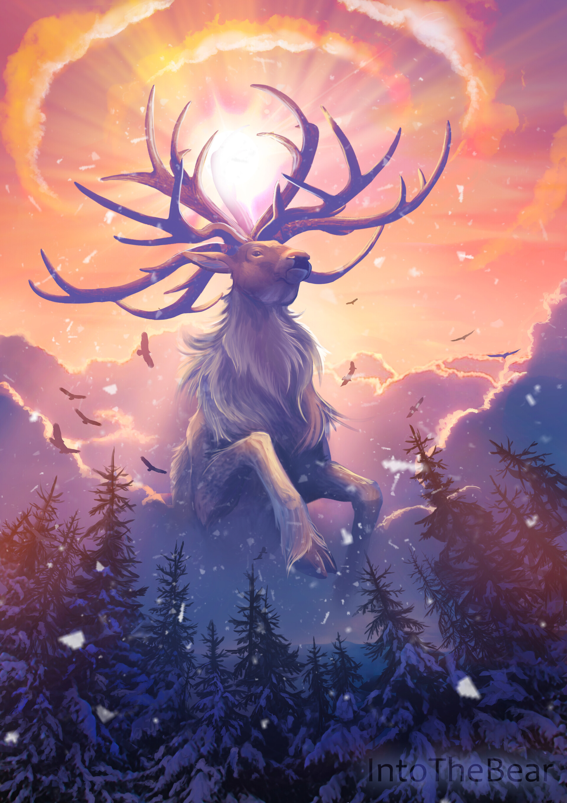 ArtStation Deer God