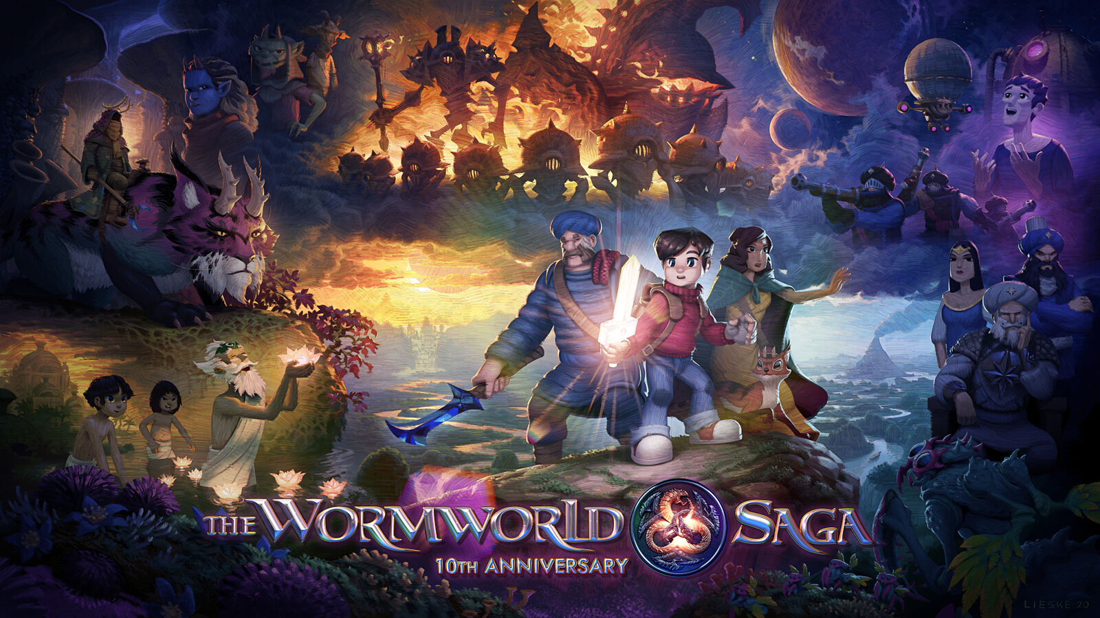 The Wormworld Saga - 10th Anniversary Artwork