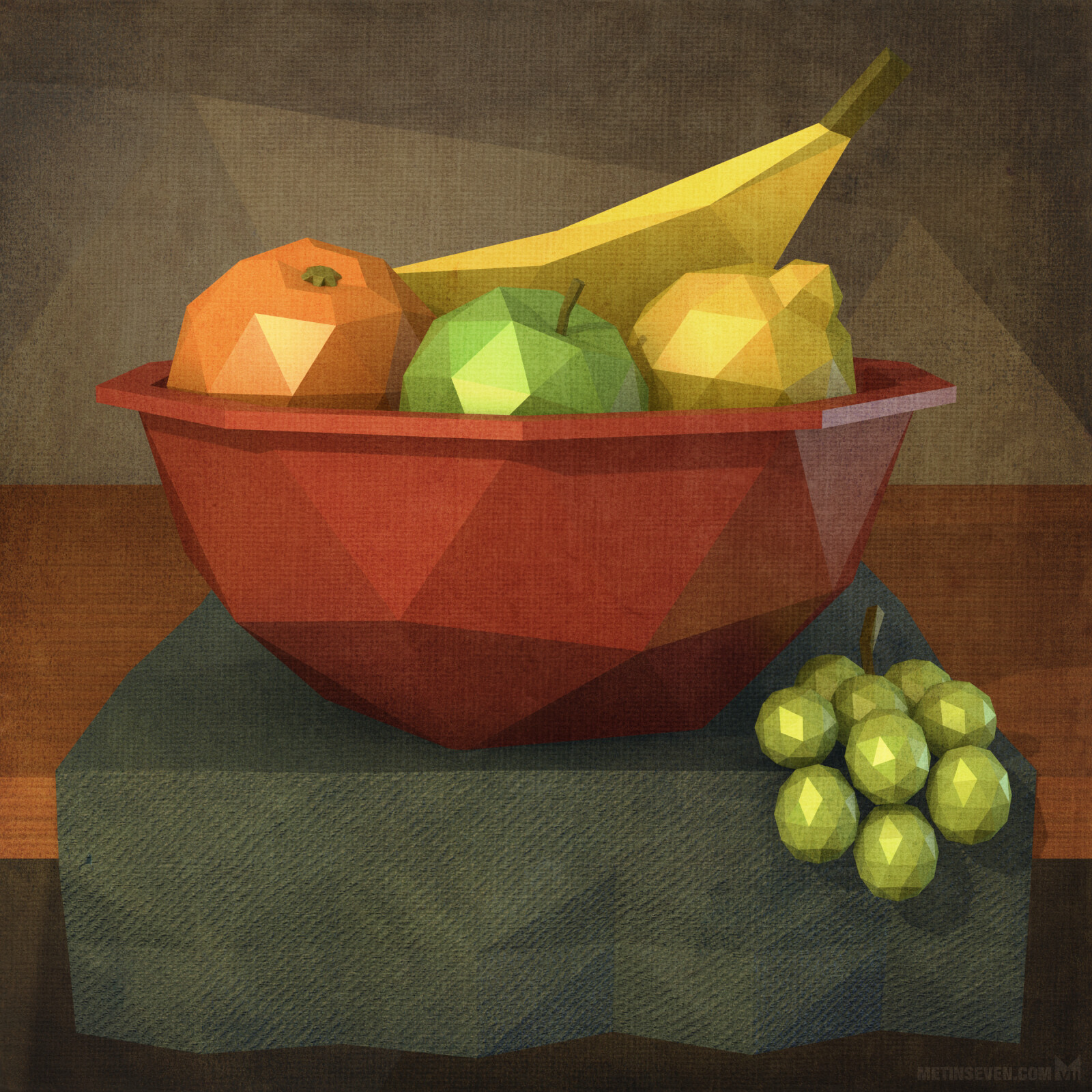 Low-poly still life