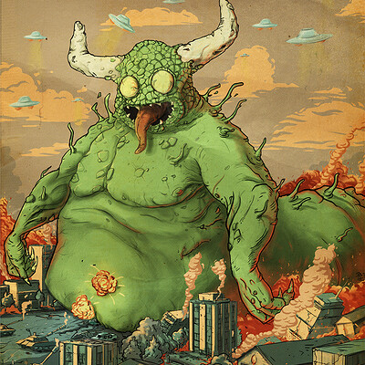 Ronald bousseau monstre geant limace cornue redim