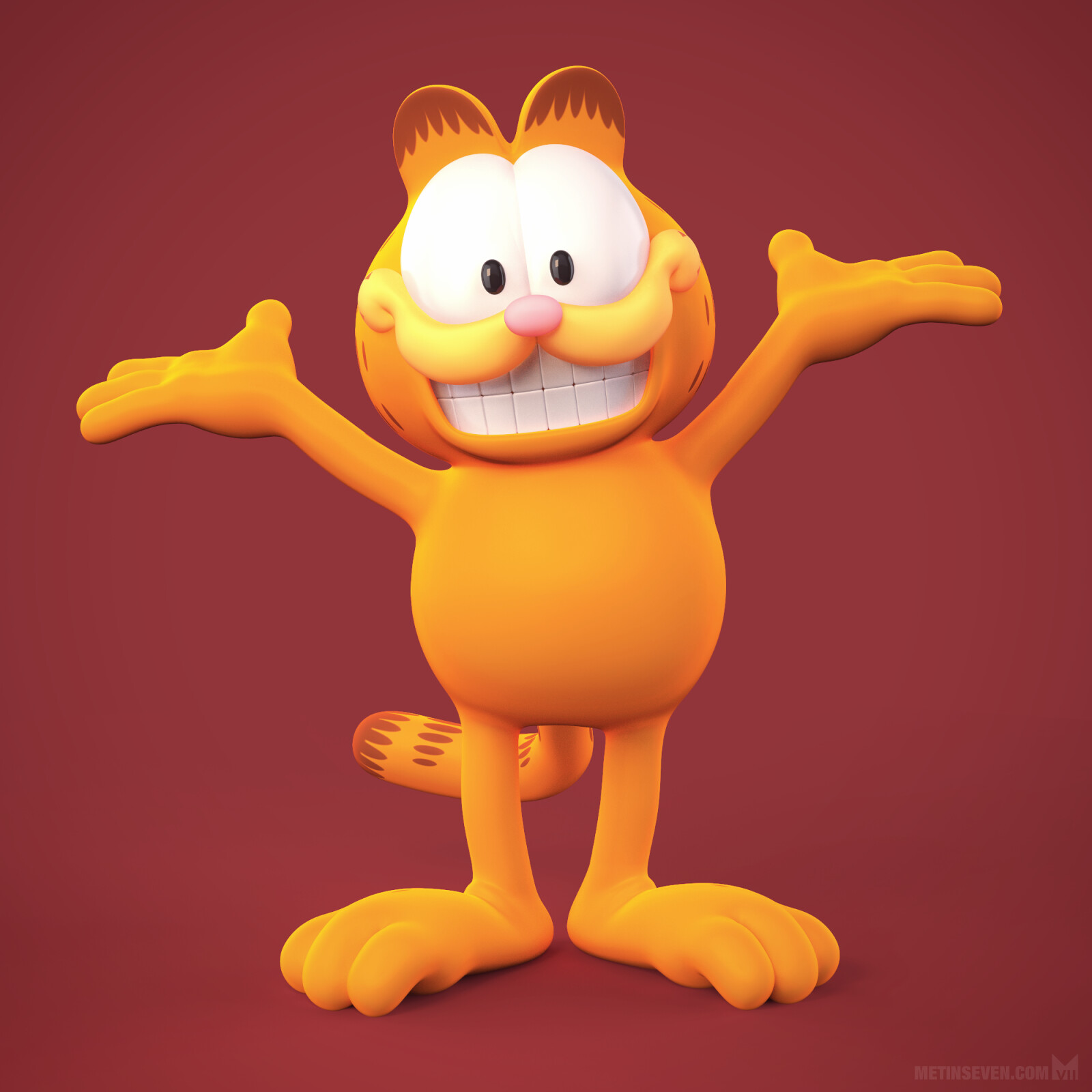 3D model of the Garfield comic character for a licensed VR application