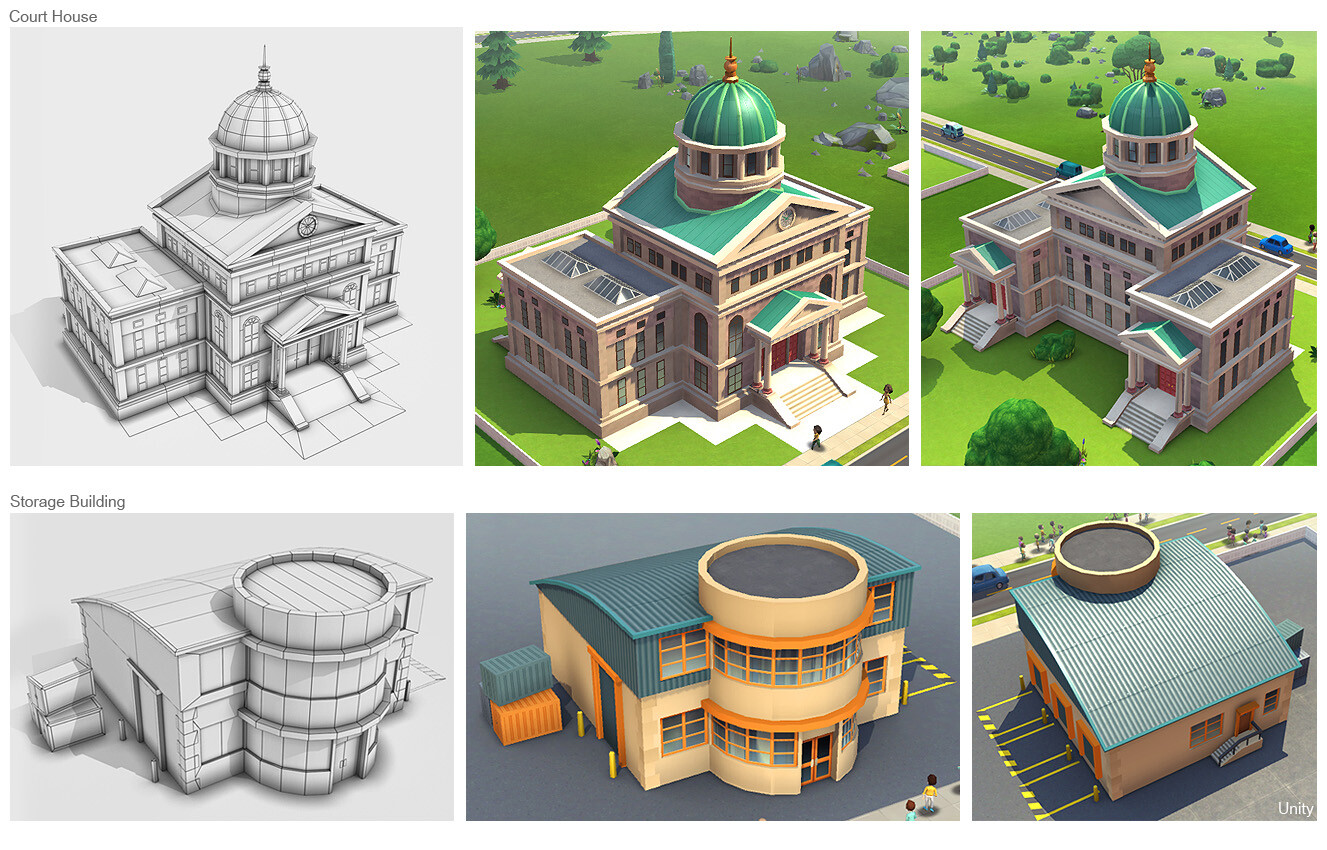 Cityville - Courthouse and Storage Building