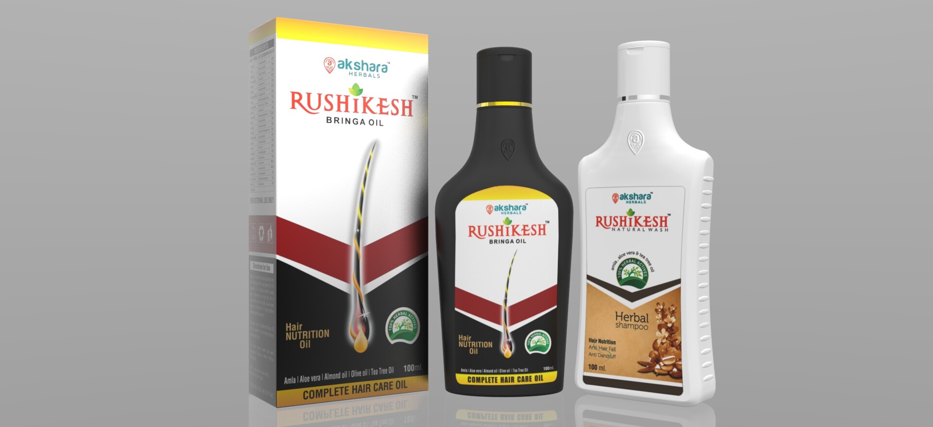 ArtStation - Product Visualization : Rushikesh Hair Oil