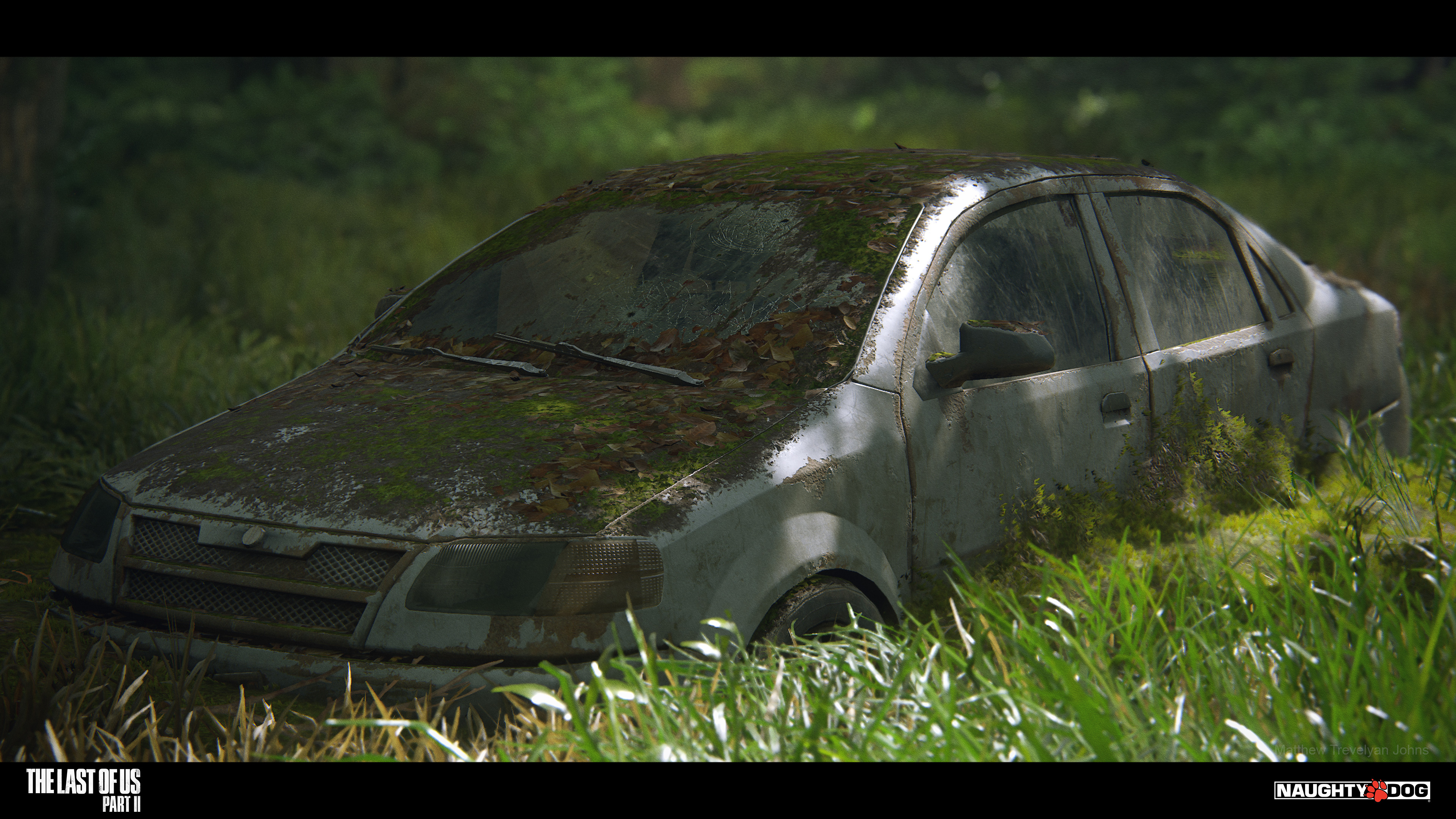 This 'moss' look was intended for those situations where an artist would place vehicles amidst lots of overgrowth and foliage. Used in conjunction with my 'leaf-kit' system it was possible to integrate vehicles well with their surroundings very quickly.