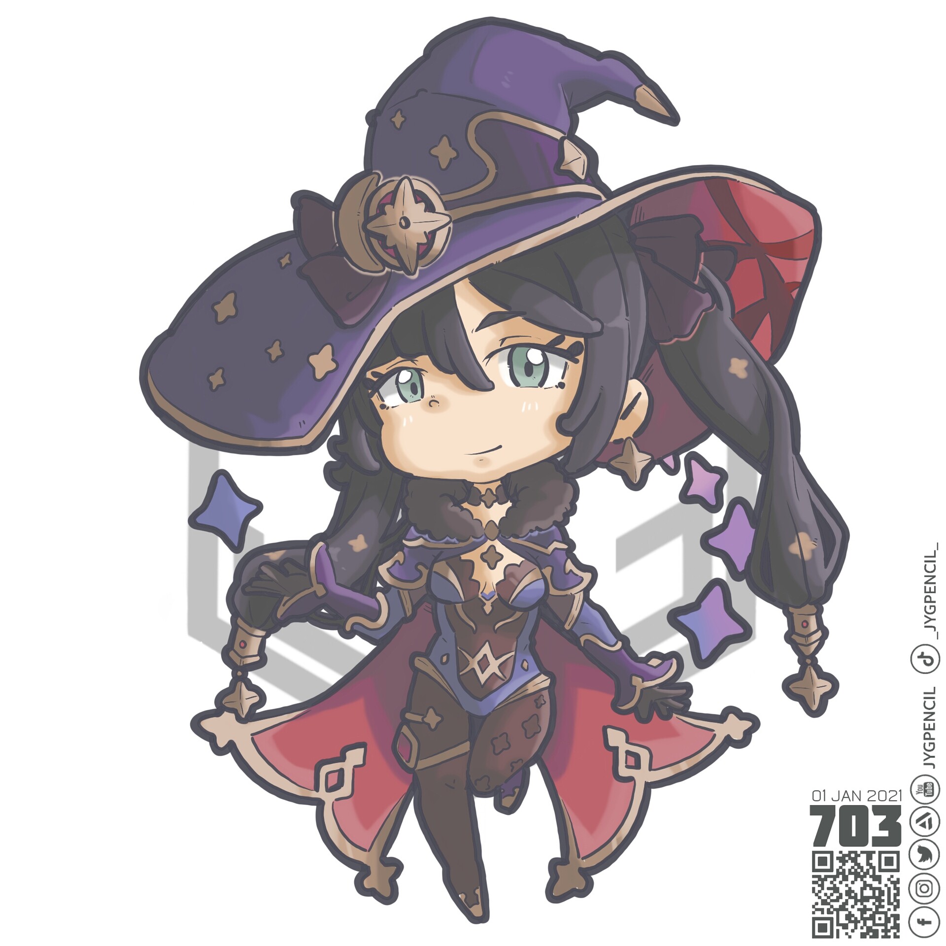 Artstation 703 Mona Genshin Impact Chibigenix Artstation 703 Mona Genshin Impact Chibigenix