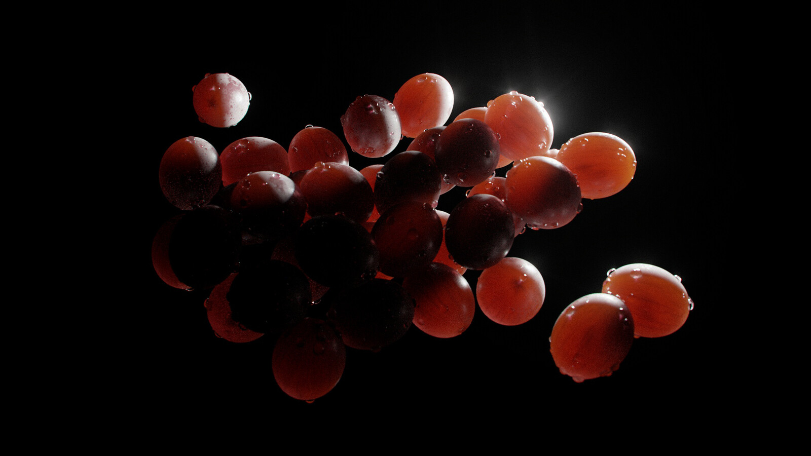 procedural grape material backlit