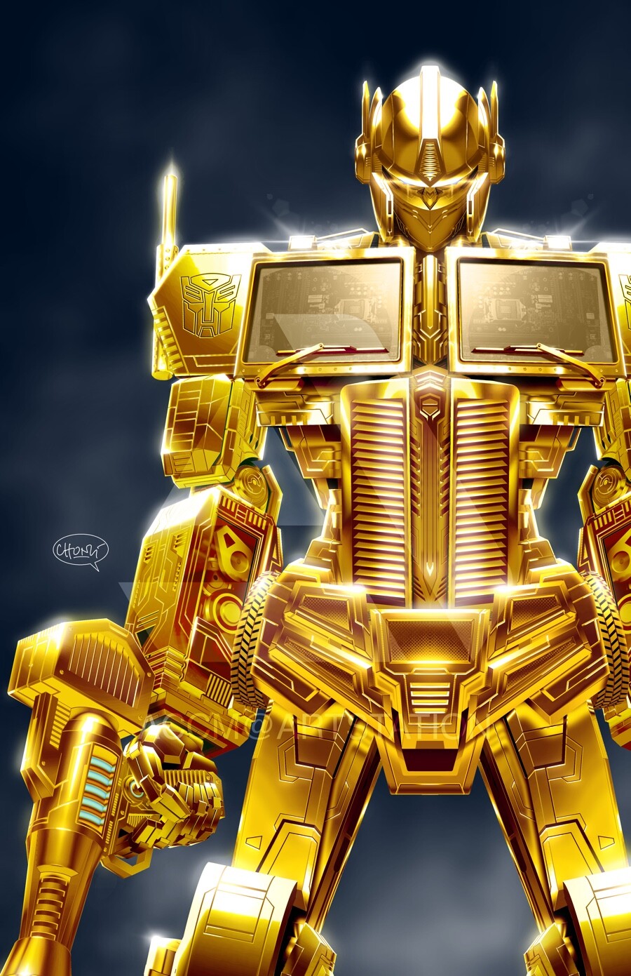 transformers gold optimus prime