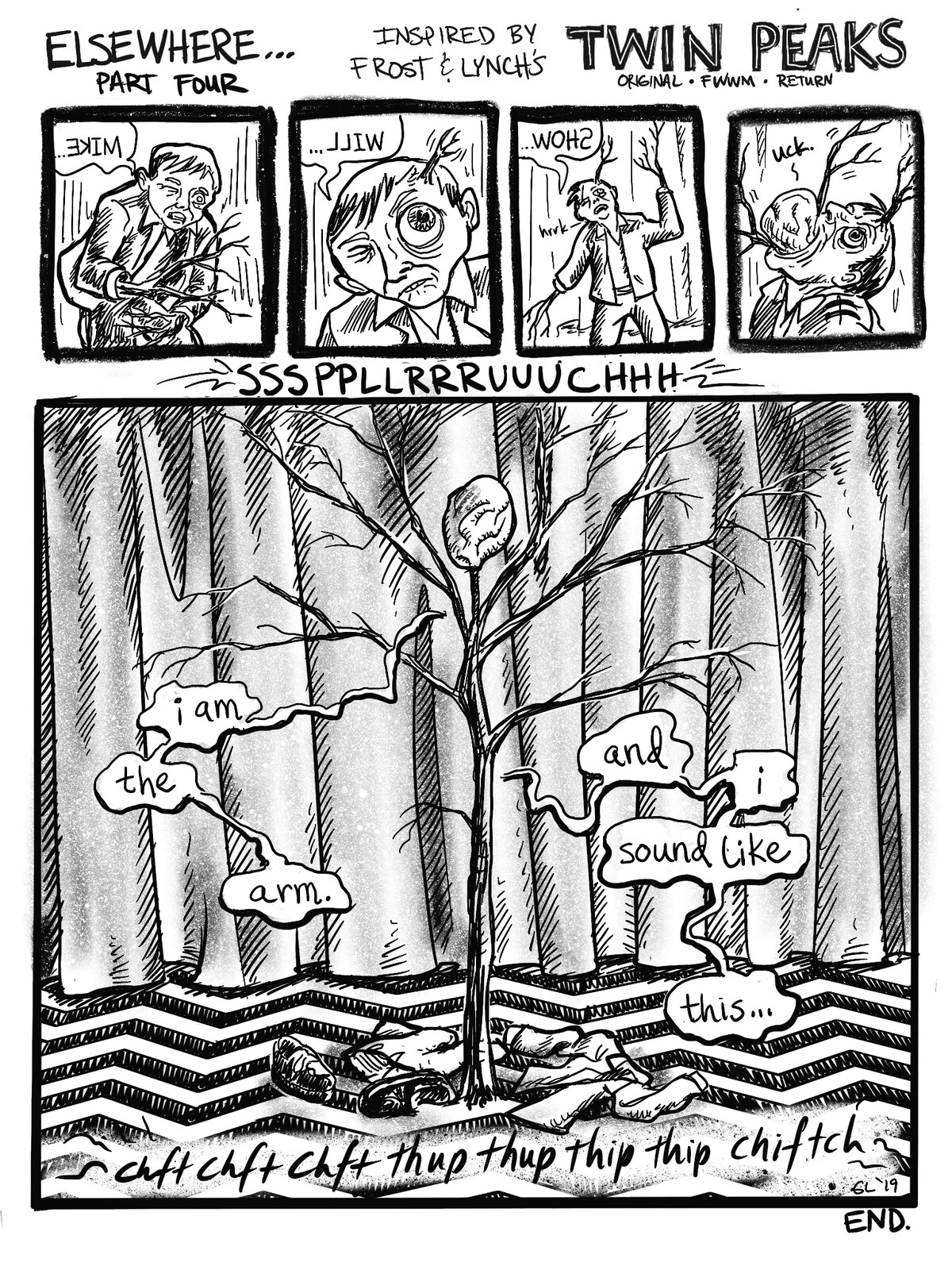 Twin Peaks: Elsewhere
A fan comic. Page 4