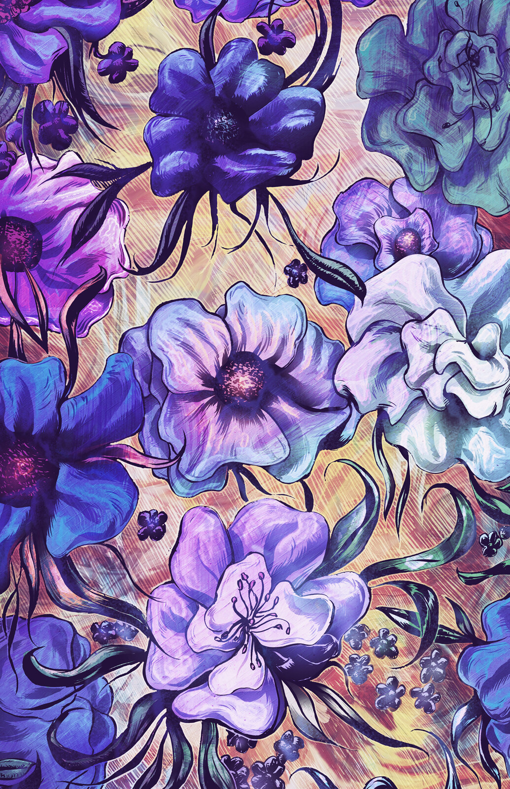 Together - Flower Print Series