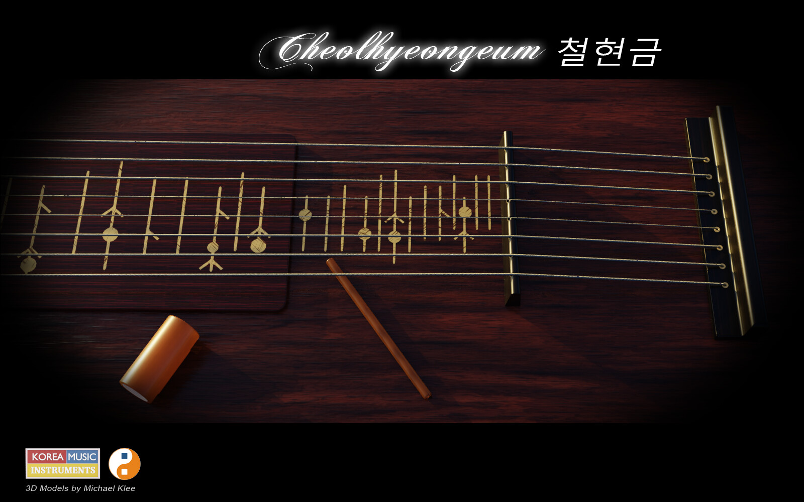 Cheolhyeongeum 철현금 - Stick called SULDAE - Slider called NONGOK