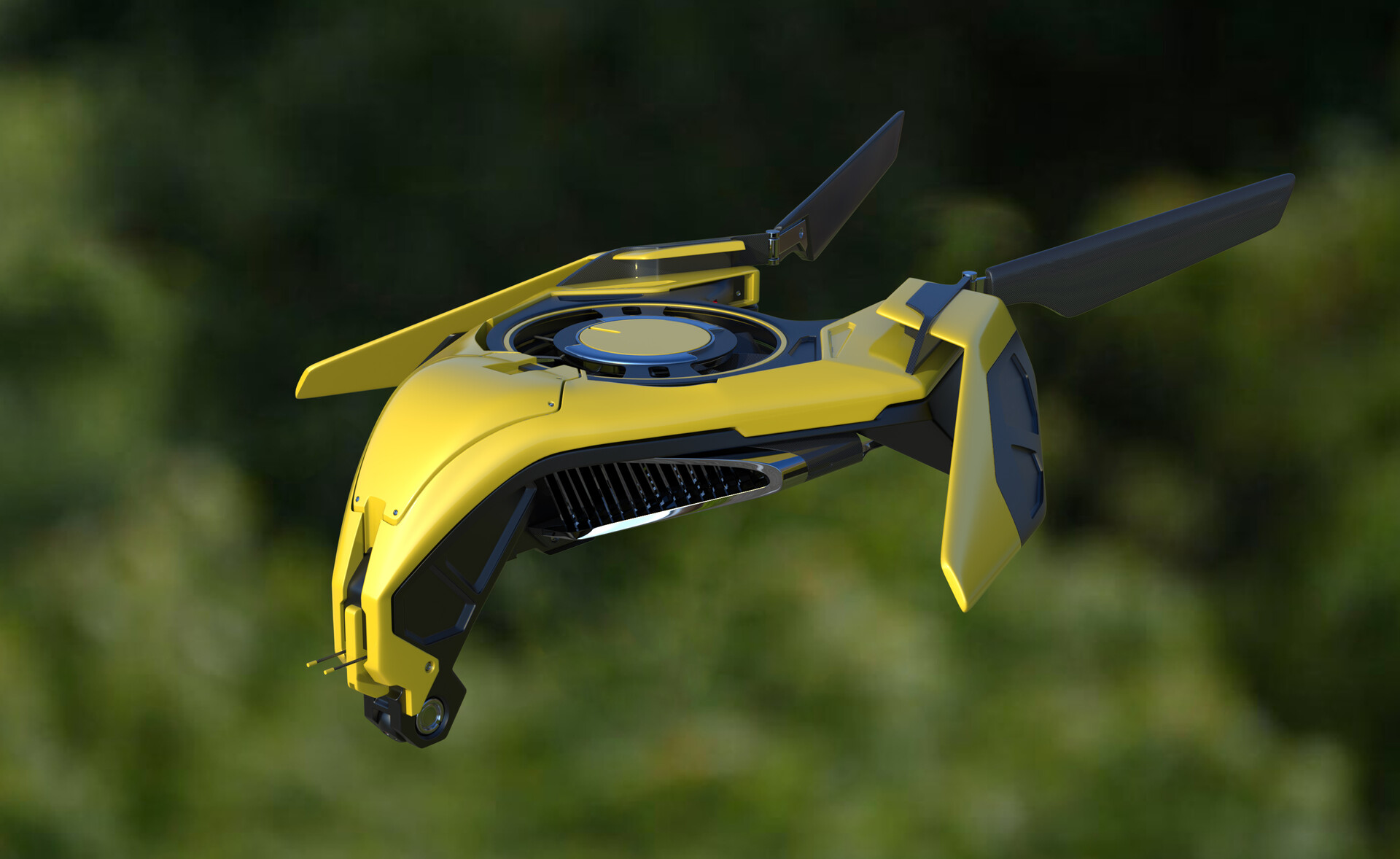 Artstation 3d Concept Drone Oleg Ovigon