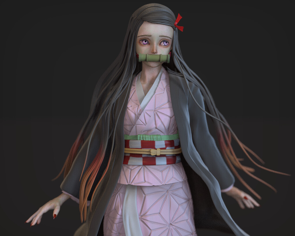 Nezuko Demon Slayer, 3D models download