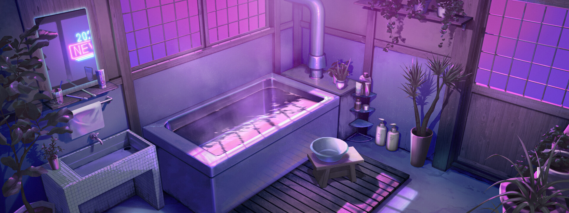 ArtStation - Classic Japanese Bathroom