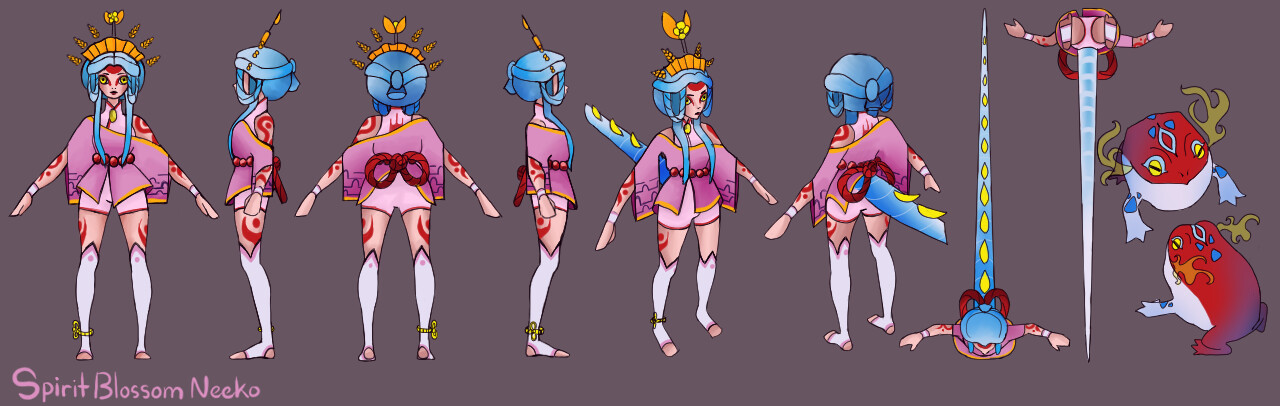 ArtStation - Spirit Blossom Neeko Skin Concept